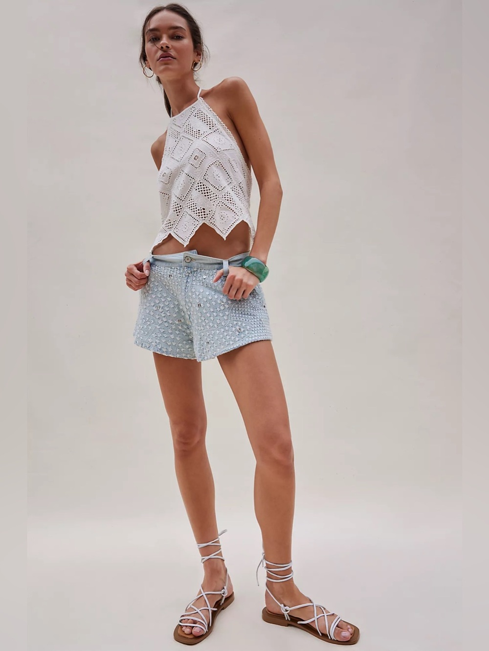 We The Free Best Coast Embroidered Shorts